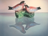 LOVE BIRDS, oil & alkyd on canvas,$3300.00Cdn 30"h x 40"w