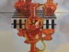 ZOYA'S RED & ORANGE GLASS, 24 x 24", oil & alkyd on canvas, unframed, $1900.00Cdn