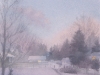 SNOWY MORNING, watercolour on 140 lb. CP, 15 in. H x 11 in. W