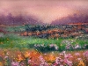 SPRING FIELD MORNING, watercolour on 140 lb. CP,10 1/2 IN. H X 14 IN. W