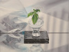 Plant/Water/Glass/Stone, 28"h x 20"w, Oil 7 Alkyd on Canvas, $2050Cdn