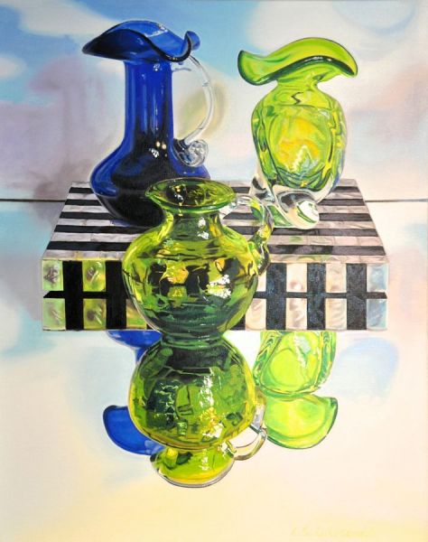 lori_lukasewich_Blue&Green_Glass5, $2200.00Cdn