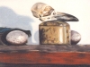 BEAUTIFUL NUISANCE, oil & alkyd on canvas, 12 in. H x 24 in. W, NFS
