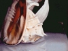 PAS DE DEUX, oil & alkyd on canvas, 40 in. H x 20 in. W, SOLD
