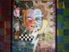 ARCHETYPE/CLOWN, watercolour on paper & acrylic on poplar, 46 5/8 in. H x 37 7/8 in. W, SOLD