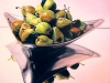 DECORATIVE PEARS, oil & alkyd on canvas, 30 in. x 30 in., SOLD